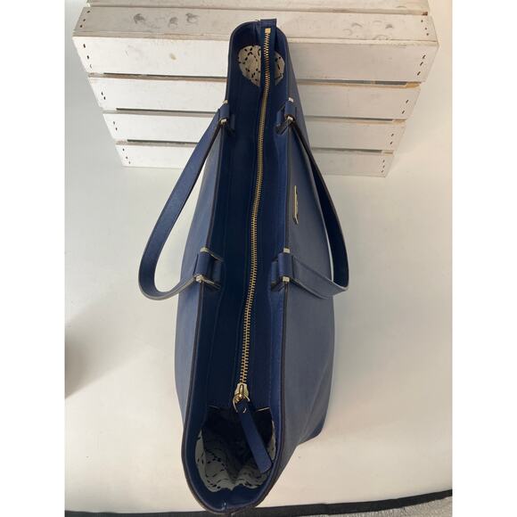 KATE SPADE NAVY BLUE SAFFIANO LEATHER WOMENS SHOULDER BAG - Picture 12 of 16